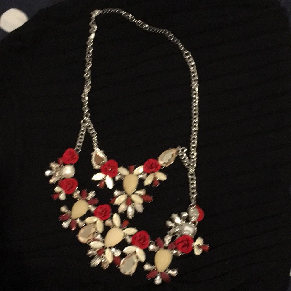 Final Clearance Torrid Rose bejeweled two tier necklace.